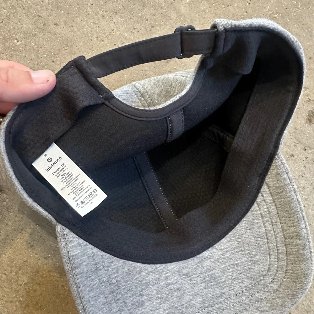 Lululemon Baller Baseball Cap‎ Unisex OS Grey Heathered Adjustable Hat Wicking